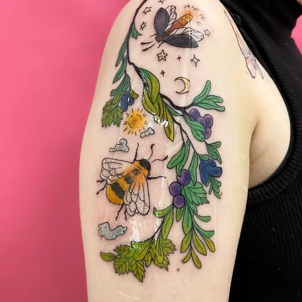 Author's Style tattoo by Евгения Куликова in Красноярск