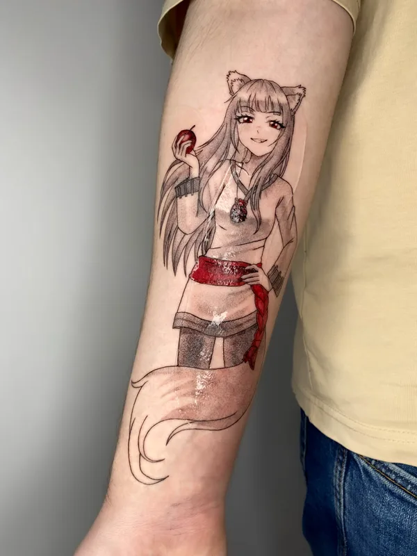 male blackandgrey anime Tatuaggio su arm #105655 | Tatuatore Евгения Куликова