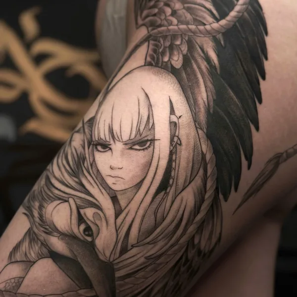 whipshading tattoo by Анна Дубровина in Иркутск