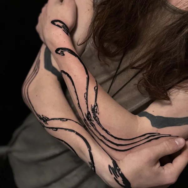 Organic tattoo by Cain Tattoo in New York City