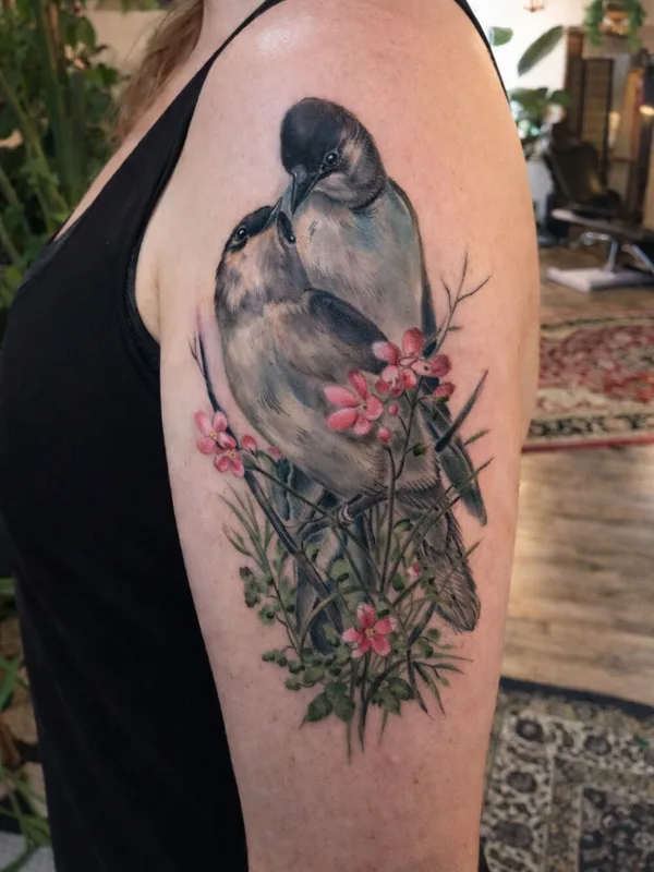female color realism 纹身 在 upper arm #102081 | 纹身师 Tara Morgan
