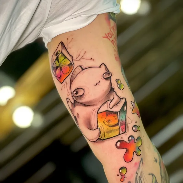 Abstract tattoo by Антон Ковригин (Yellow Dog) in Краснодар