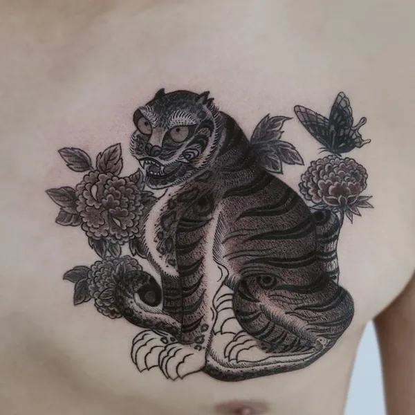 Oriental tattoo by Onsil Ink in Seoul