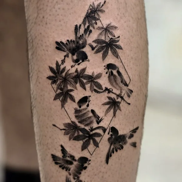 Oriental tattoo by Onsil Ink in Seoul
