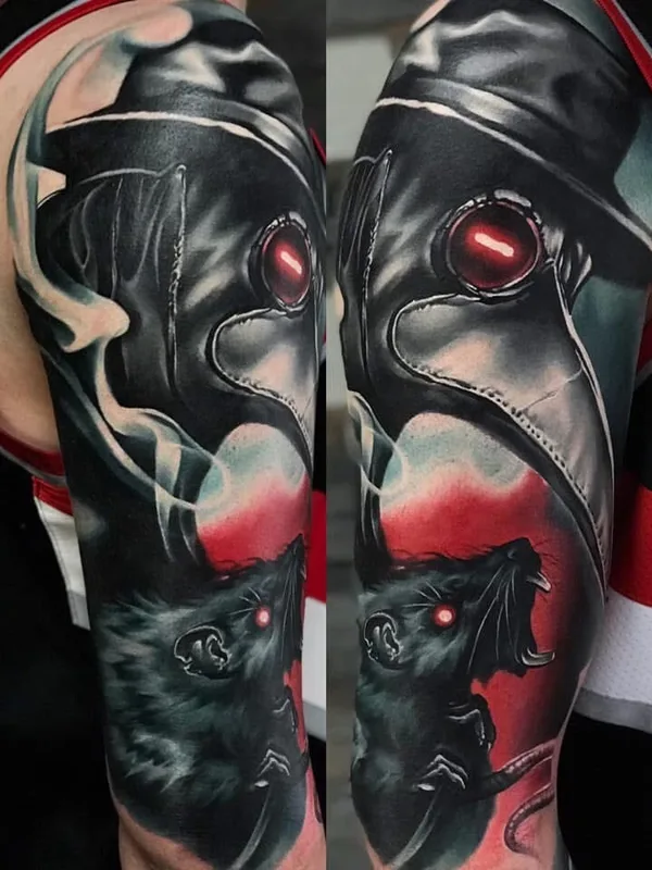 male color realism татуировка на upperarm #96707 | Тату мастер Yevhen Dikov