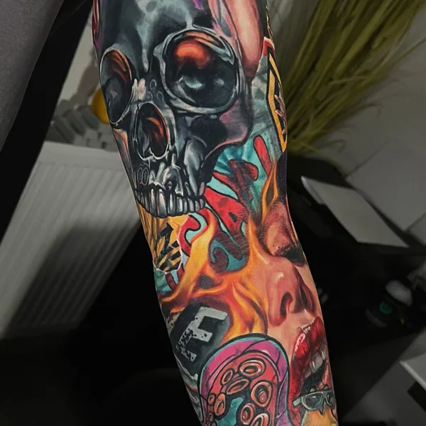 Авторская tattoo by Yevhen Dikov in Kassel