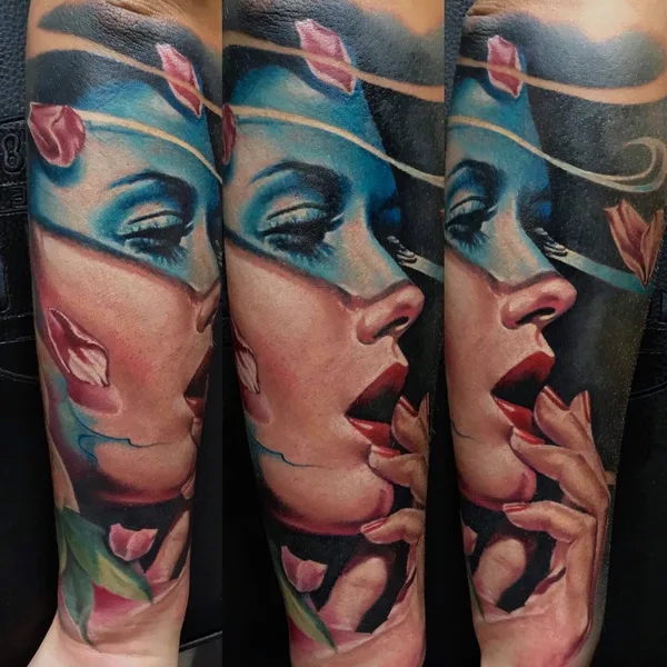 Авторская tattoo by Yevhen Dikov in Kassel