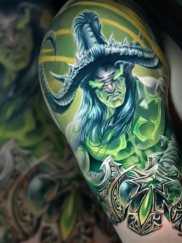 color realism tatuaje en full sleeve #97851 | Tatuador Александр Sigal Ромашев