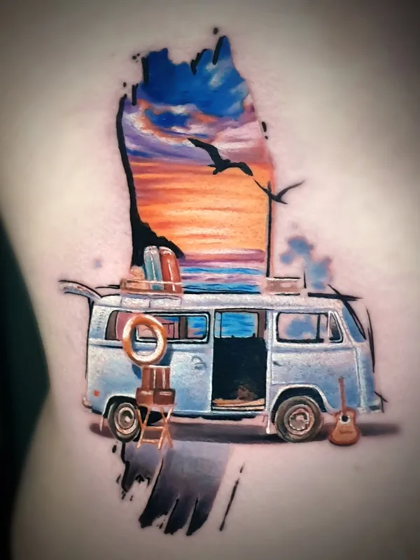 color illustrative tatuaje en side #97860 | Tatuador Александр Sigal Ромашев