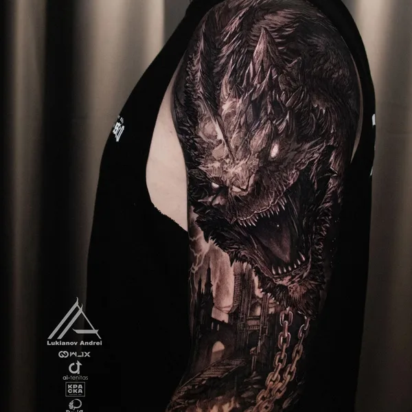 Black & Grey tattoo by Андрей Лукьянов in Екатеринбург