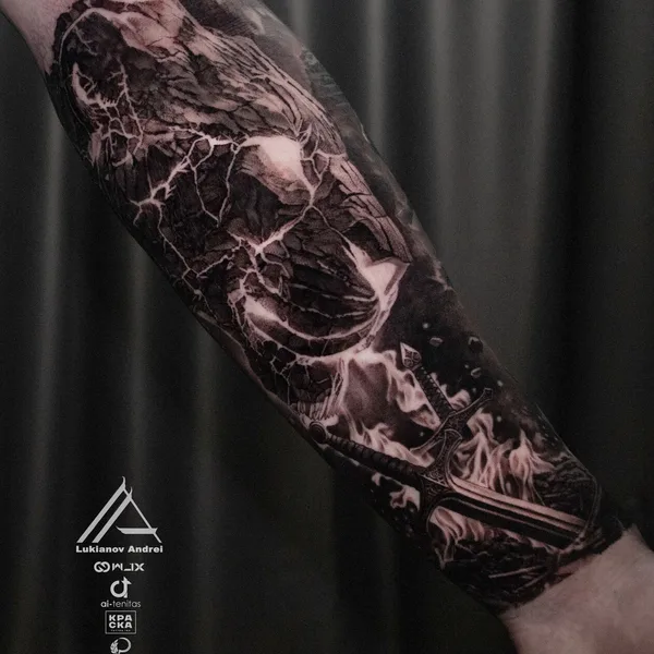Black & Grey tattoo by Андрей Лукьянов in Екатеринбург