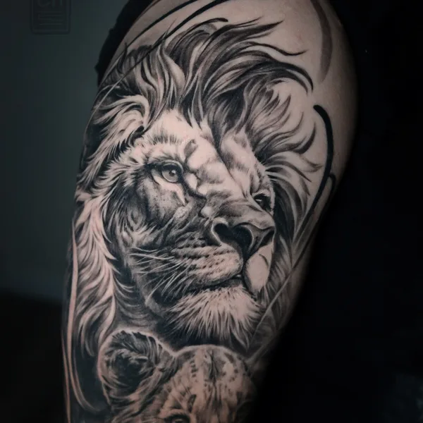 Abstract tattoo by Елизавета Руденко in Moscow