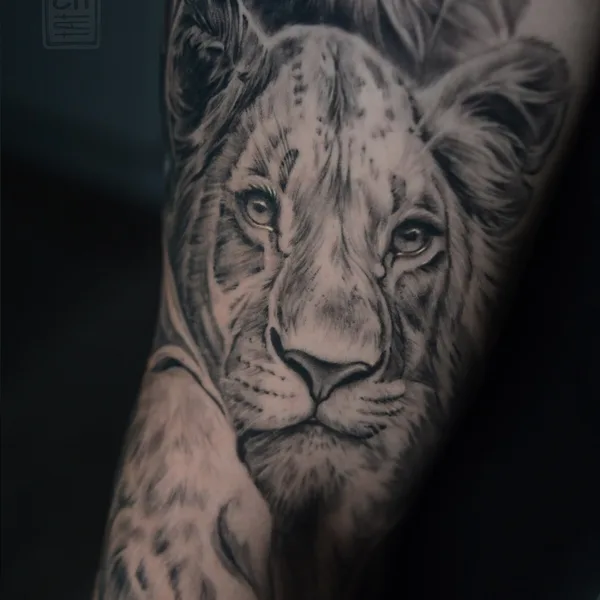 Abstract tattoo by Елизавета Руденко in Moscow