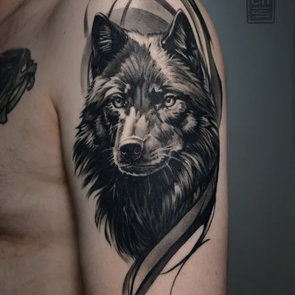 Abstract tattoo by Елизавета Руденко in Moscow