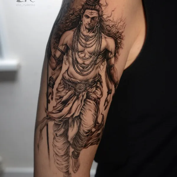 Abstract tattoo by Елизавета Руденко in Moscow