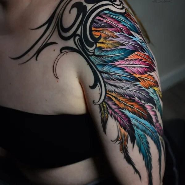 Abstract tattoo by Елизавета Руденко in Moscow