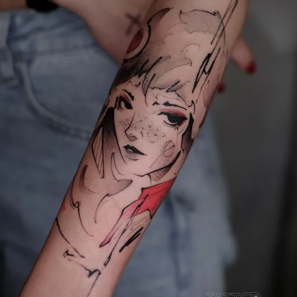 Abstract tattoo by Михаил Моррисон in Нижний Новгород