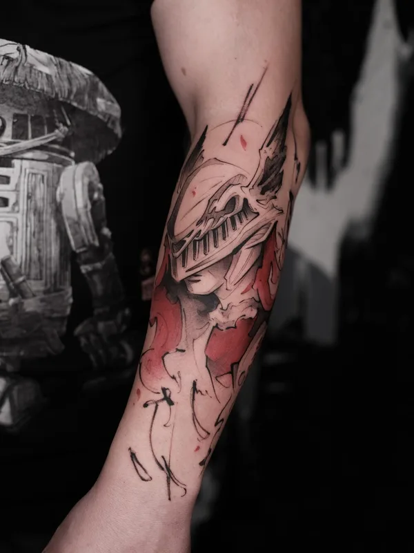 color illustrative tattoo on forearm #97132 | Tattoo Artist Михаил Моррисон