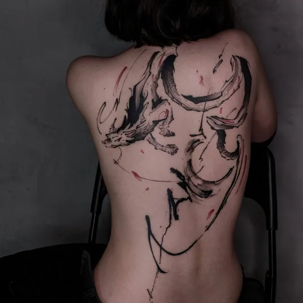 Abstract tattoo by Михаил Моррисон in Нижний Новгород