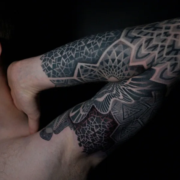 Ornamental tattoo by Ульященков Владимир in Moscow