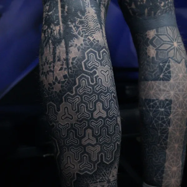 Ornamental tattoo by Ульященков Владимир in Moscow