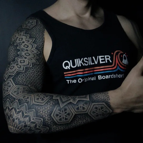 Ornamental tattoo by Ульященков Владимир in Moscow