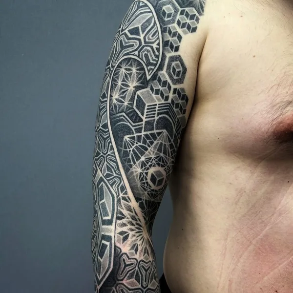 Ornamental tattoo by Ульященков Владимир in Moscow