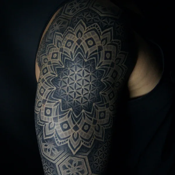 Ornamental tattoo by Ульященков Владимир in Moscow