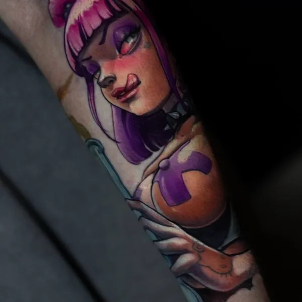 New School tattoo by Мария Иволга in Красноярск
