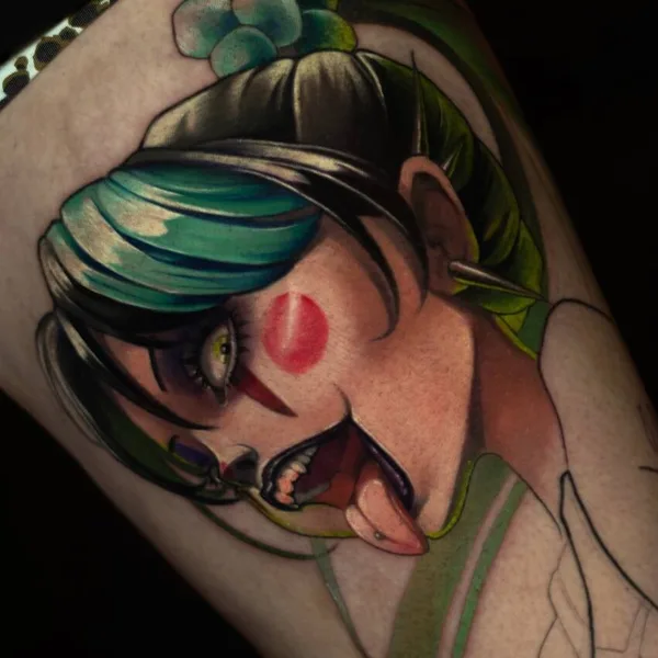 New School tattoo by Мария Иволга in Красноярск
