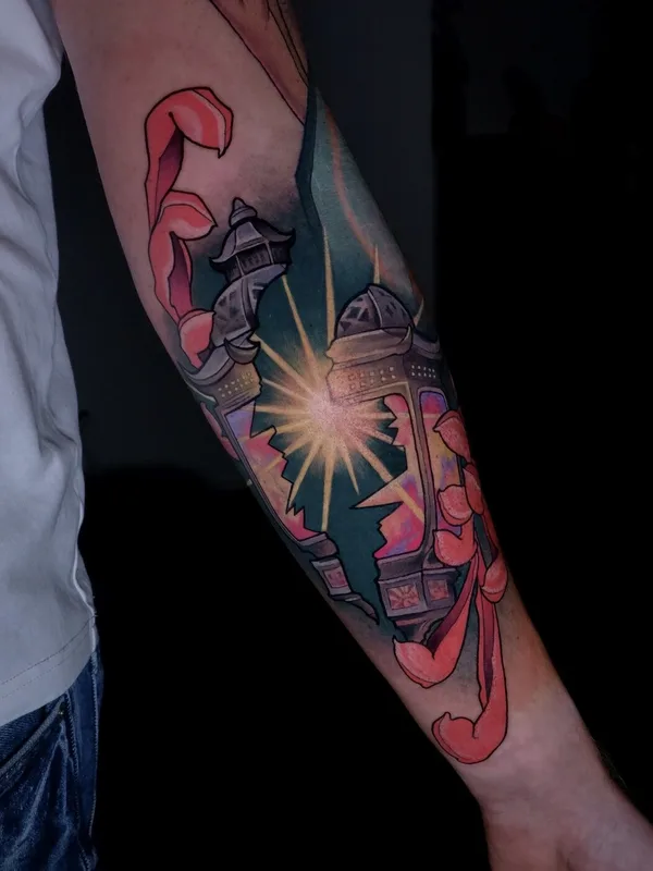Neo Traditional tattoo by Alena Lang in Valencia