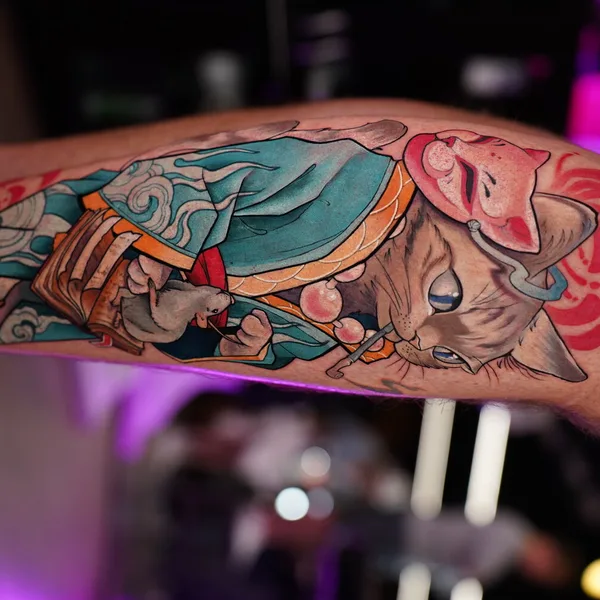 Neo Traditional tattoo by Alena Lang in Valencia