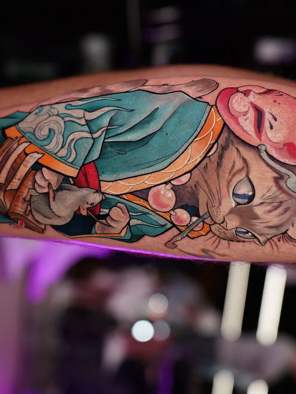 Neo Traditional tattoo by Alena Lang in Valencia