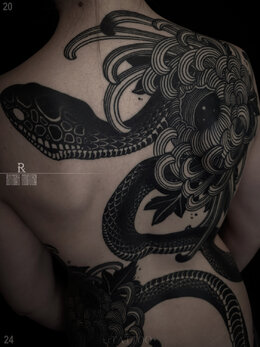 Neojapanese tattoo