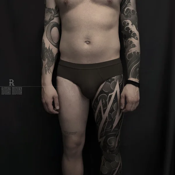 Japanese tattoo by РОМАН МИГУРА in Moscow