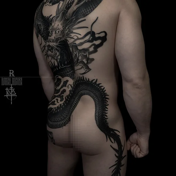 Japanese tattoo by РОМАН МИГУРА in Moscow
