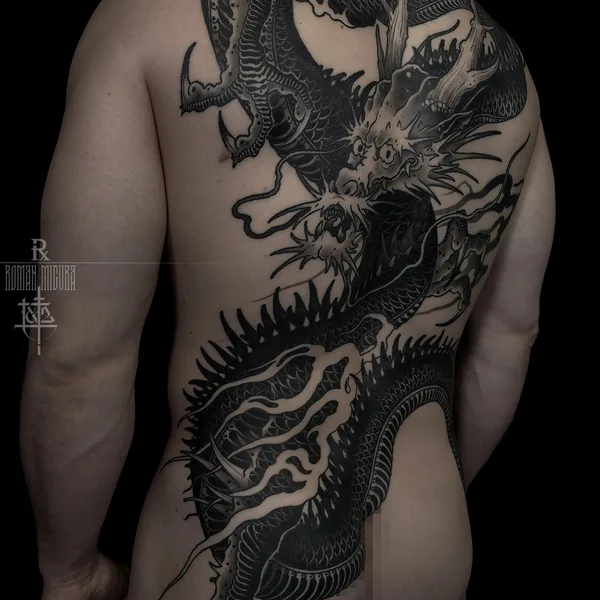 Japanese tattoo by РОМАН МИГУРА in Moscow
