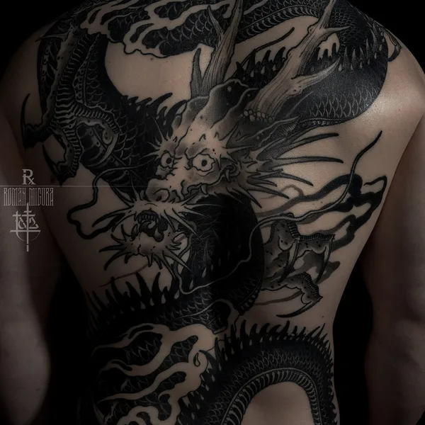 Japanese tattoo by РОМАН МИГУРА in Moscow