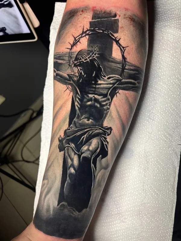 blackandgrey realism tatuaje en forearm #100730 | Tatuador Вероника Катаева