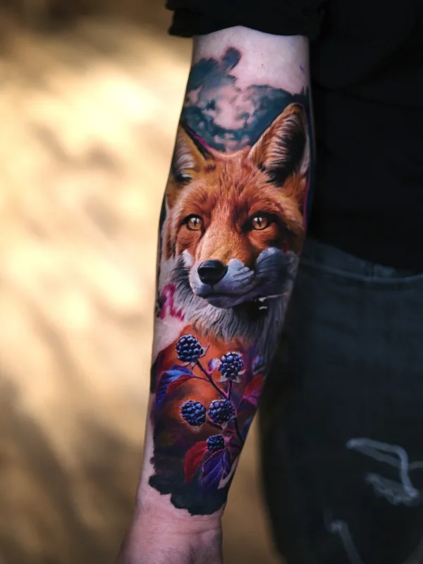 female color coverup tattoo auf forearm #103667 | Tätowierer Kirill Antik