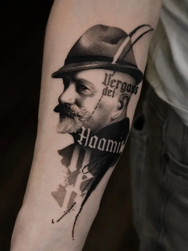 black and grey black and grey татуировка на forearm #95078 | Тату мастер Petr Shvets