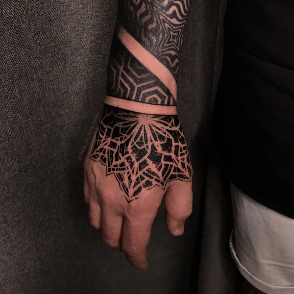 Black tattoo by Елена Чернова in Челябинск
