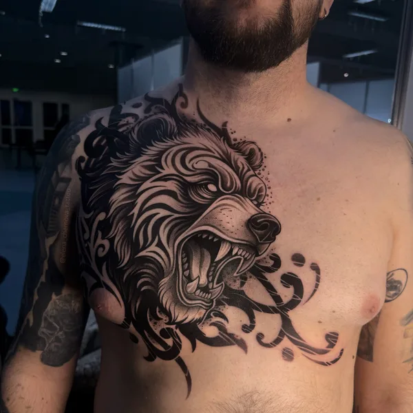 Black tattoo by Елена Чернова in Челябинск