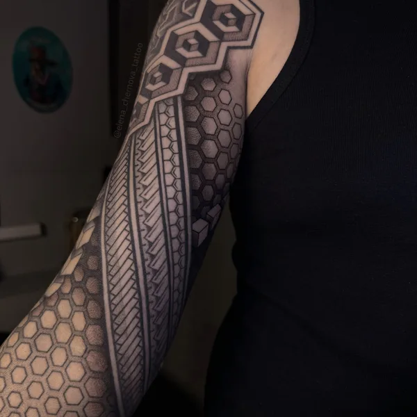 Black tattoo by Елена Чернова in Челябинск