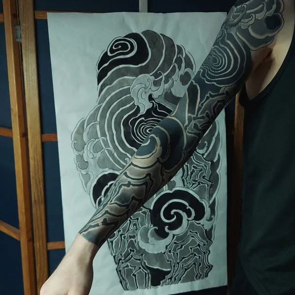 Japanese tattoo by Ксения Жаворонкова in Воронеж