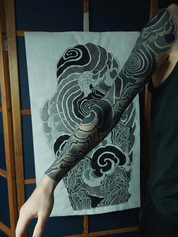 Японская tattoo by Ксения Жаворонкова in Воронеж