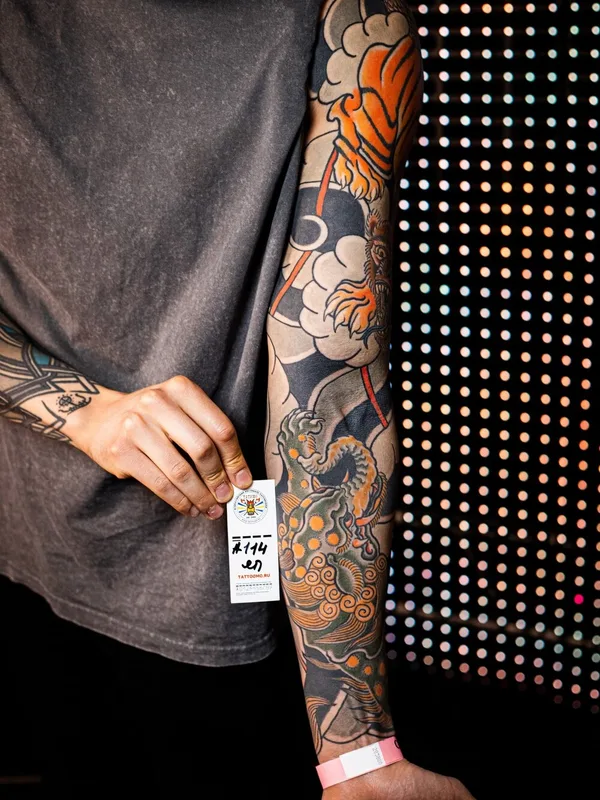 Японская tattoo by Ксения Жаворонкова in Воронеж
