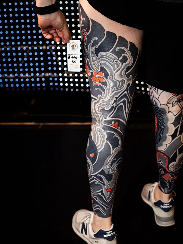 Японская tattoo by Ксения Жаворонкова in Воронеж