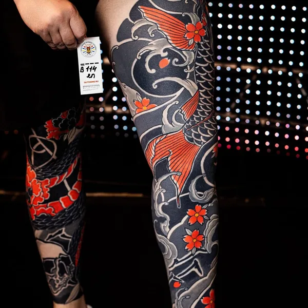 Japanese tattoo by Ксения Жаворонкова in Воронеж