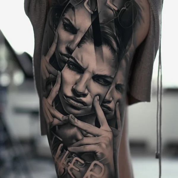 Чёрно-серая tattoo by Dan Starr in Ростов-на-Дону